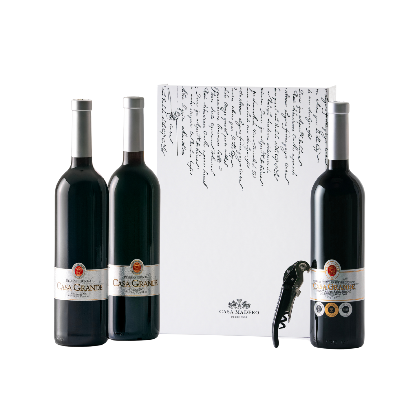 Biblioteca de Cosechas Casa Grande Shiraz 2001, 2005, 2006