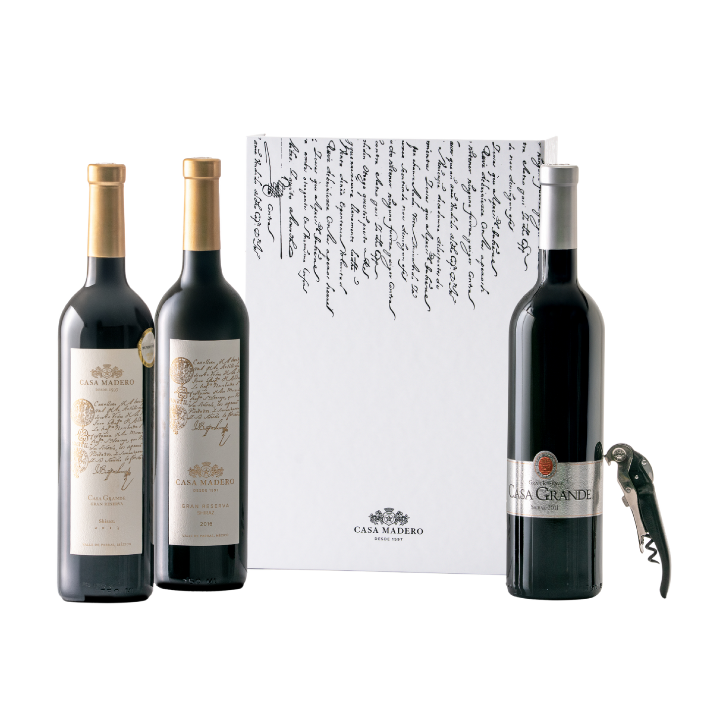 Biblioteca de Cosechas Casa Grande Shiraz 2011, 2013, 2016