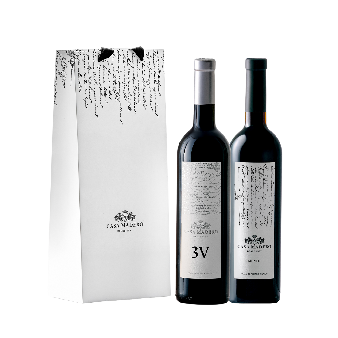 Casa Madero 3V y Merlot con Bols de Obsequio
