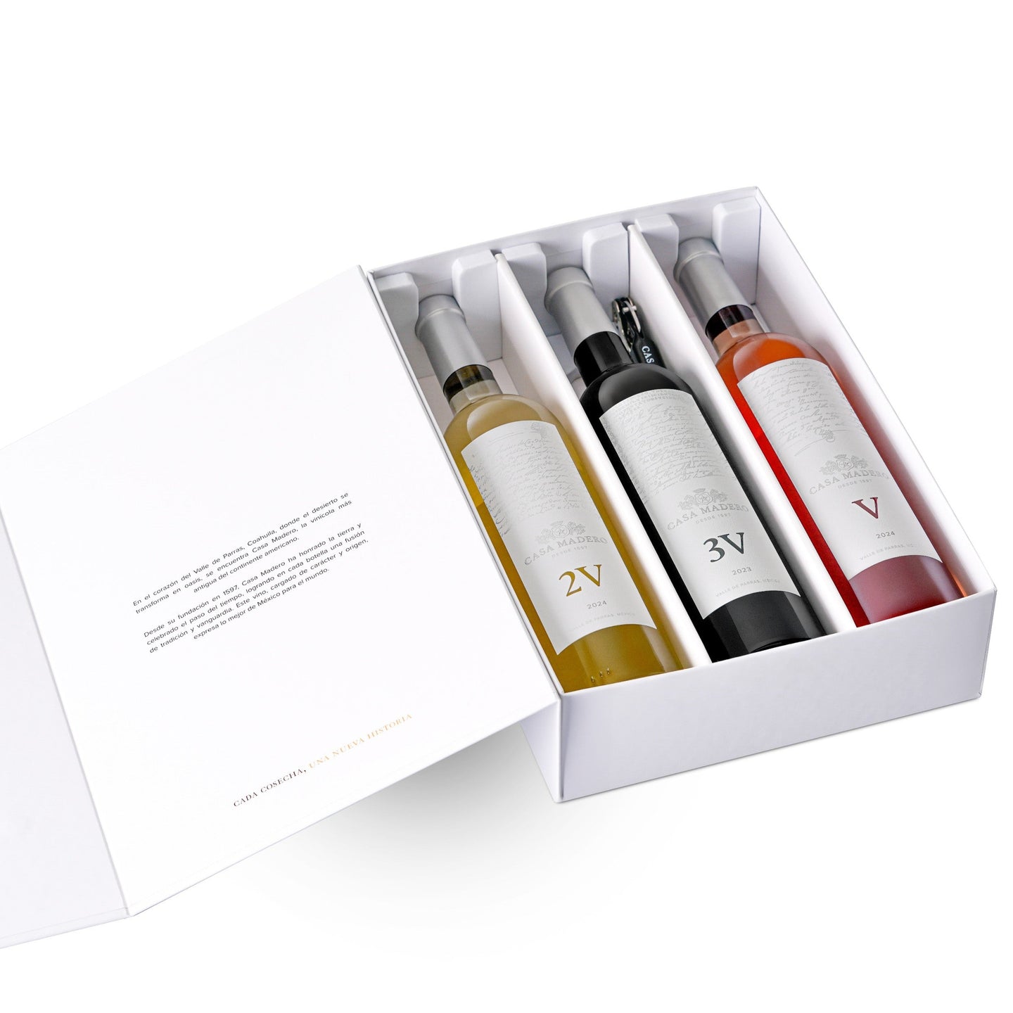 Obsequio Colección Ensambles Casa Madero Vino Tinto, Vino Blanco, Vino Rosado