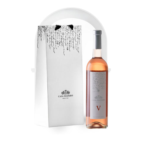 Vino rosado mexicano Casa Madero V 750 ml en bolsa de obsequio
